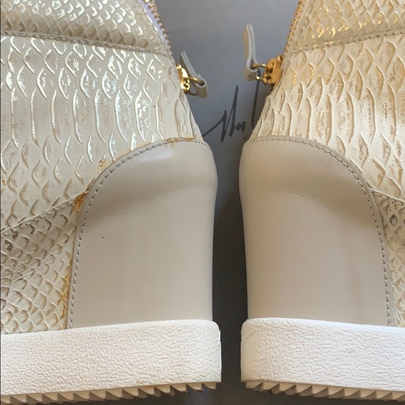 Giuseppe Zanotti Ofelia Embossed Wedge Sneaker - Picture 15 of 16